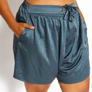 Blue Flowy shorts